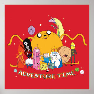 Affiche Adventure Time   Large Jake Group Graphic