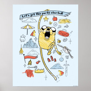 Affiche Adventure Time   Party Jake Sketch