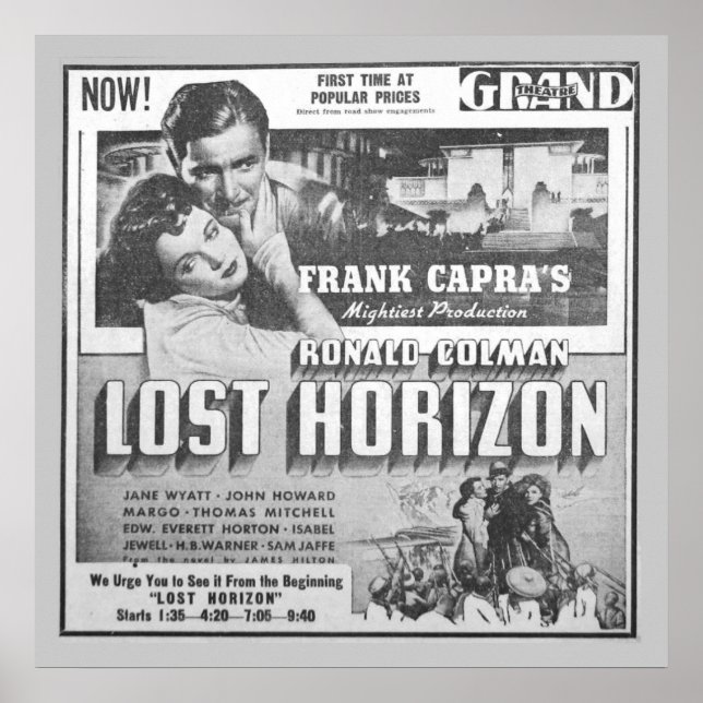 Affiche Advert pour film vintage pour Ronald Colman (Devant)