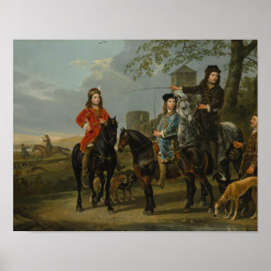Affiche Aelbert Cuyp - Portrait équestre de Cornelis et