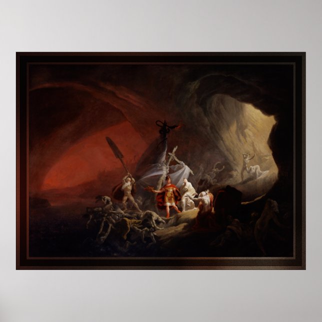 Affiche Aeneas et Sibyl Old Masters Reproduction (Devant)