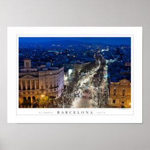 Affiche Aerial night view of le Ravin (poster)