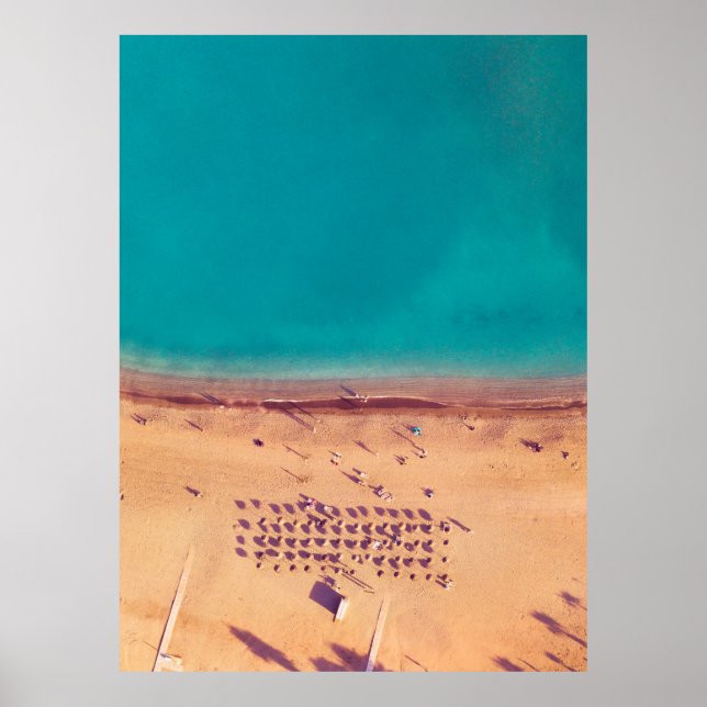 AFFICHE AERIAL PHOTO OF SEASHORE (Devant)