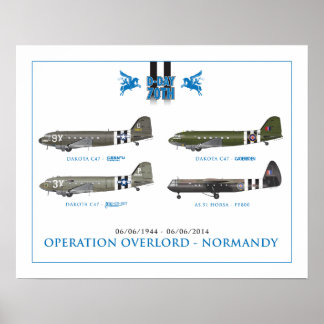 AFFICHE AÉRONEF D-JOUR D'INVASION