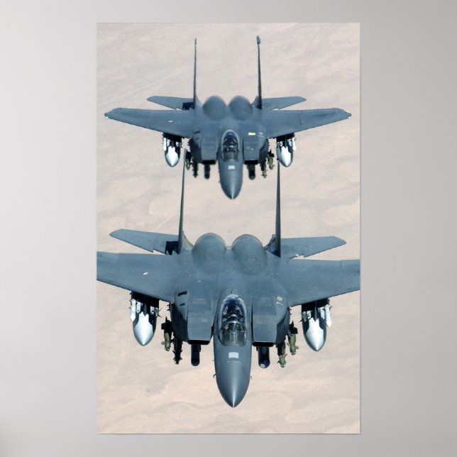 Affiche Aéronef F-15E Strike Eagle (Devant)