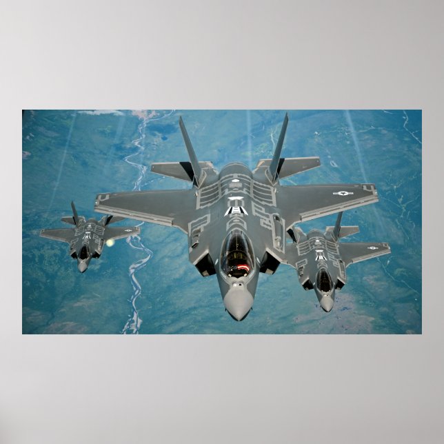 Affiche Aéronef F-35 Lightning II (Devant)
