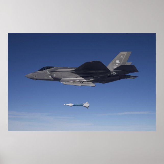 Affiche Aéronef F-35 Lightning II (Devant)