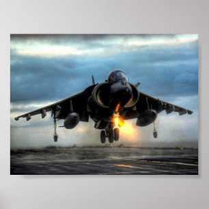 AFFICHE AÉRONEF HARRIER