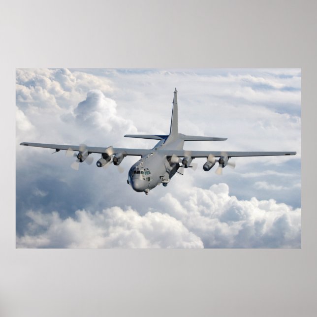 Affiche Aéronefs de canonnière AC-130U (Devant)