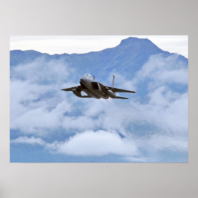 Affiche Aéronefs de l'aigle de frappe F-15 (Devant)