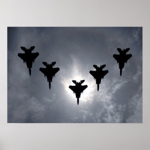 Affiche Aéronefs de l'aigle de frappe F-15