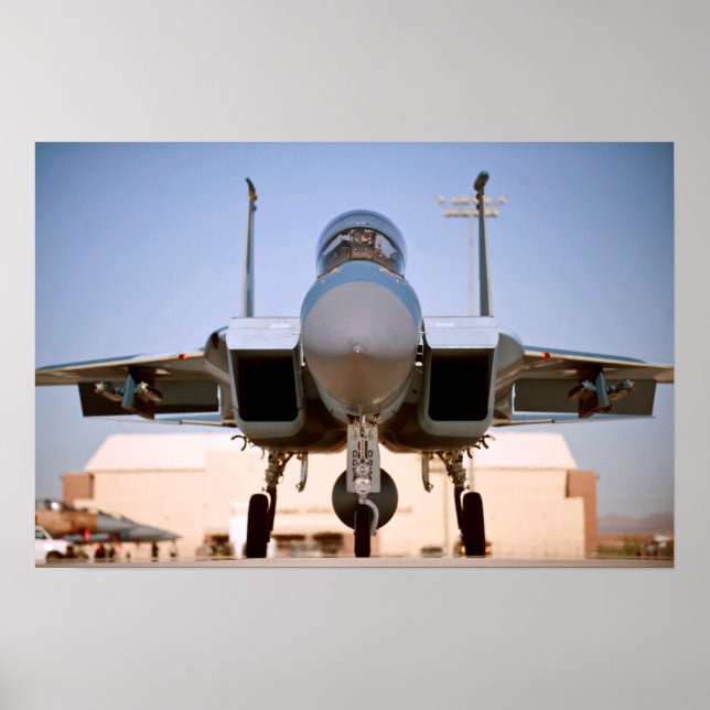 Affiche Aéronefs de l'aigle de frappe F-15 (Devant)