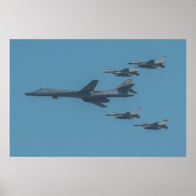 Affiche Aéronefs de Lancer B-1B (Devant)