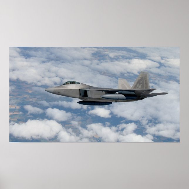 Affiche Aéronefs de Raptor F-22 (Devant)