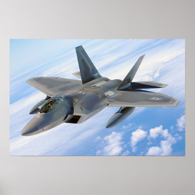 Affiche Aéronefs de Raptor F-22 (Devant)
