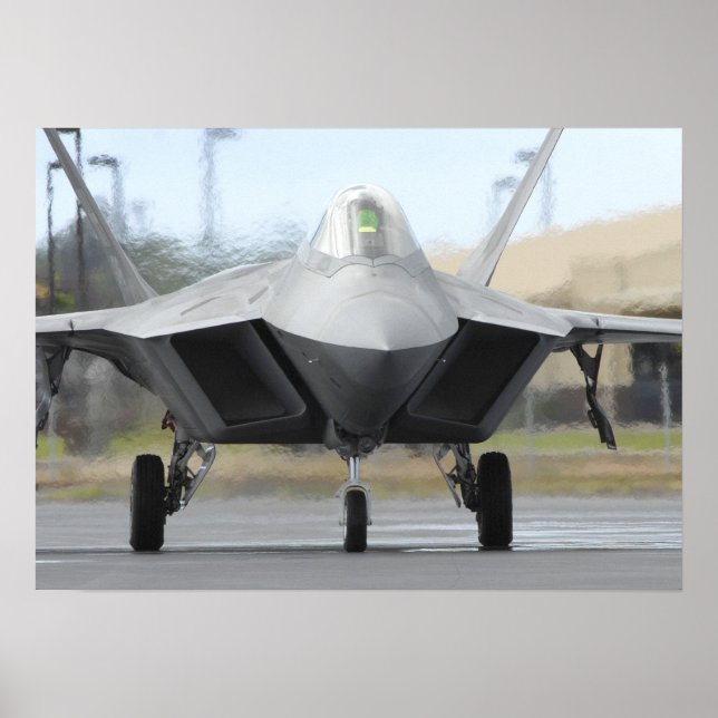 Affiche Aéronefs de Raptor F-22 (Devant)