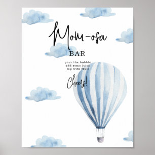 Affiche Aerostat Bleu - bar mimosas