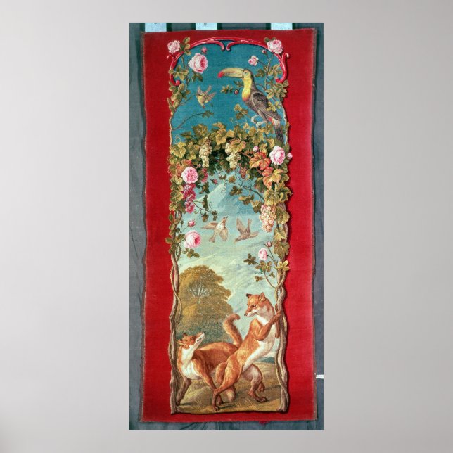 Affiche Aesop's fable The Fox and the Grapes (Devant)