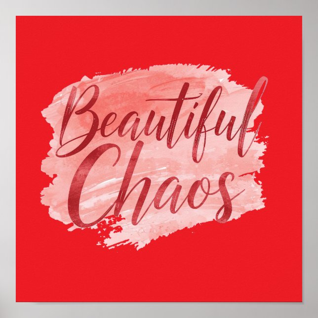 Affiche Aesthetic Beautiful Chaos Script Typography (Devant)