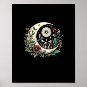 Affiche Aesthetic Goblincore Cottagecore Champignon Minima