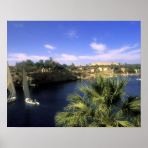 Affiche AF, Egypte, Haute Egypte, Assouan. le Nil,