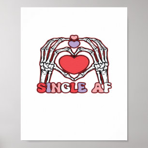 Affiche Af Skeleton Mains Valentines Classic