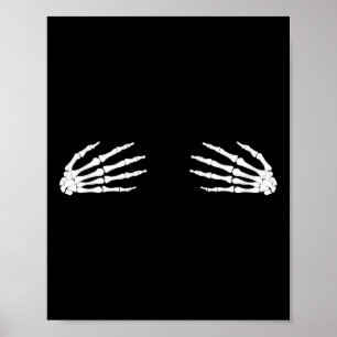 Affiche Affaire Scary Skeleton Skull H