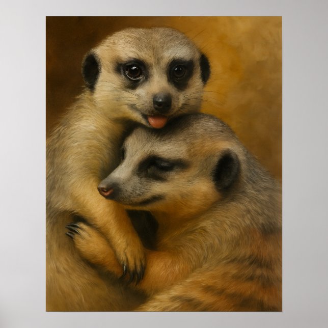 Affiche Affection de Meerkat (Devant)