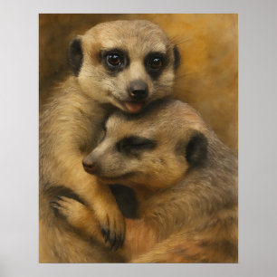 Affiche Affection de Meerkat