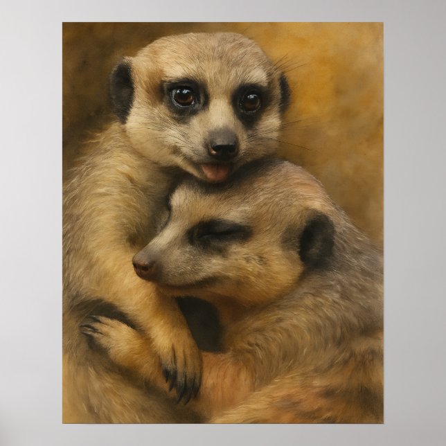 Affiche Affection de Meerkat (Devant)