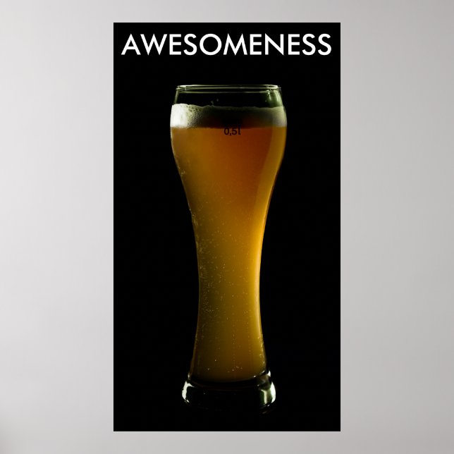 Affiche AFFICHAGE de bière AWESOMESS (Devant)