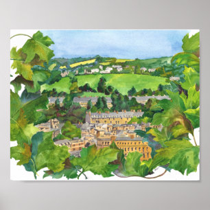 Affiche Affichage de l'aquarelle du bain