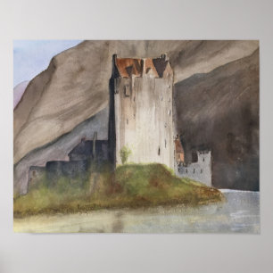AFFICHE AFFICHAGE DES CHÂTEAUX ÉCOSSAIS