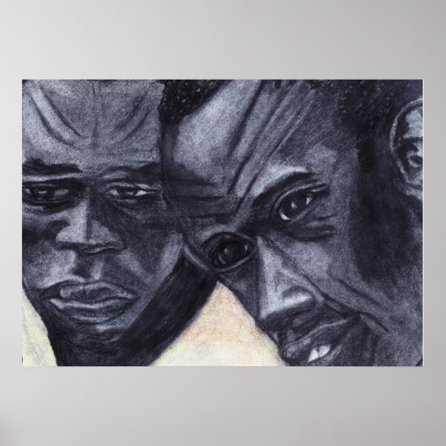 AFFICHE AFFICHAGE DES VISAGES DE TRANSITION (Devant)