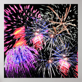 Affiche Affichage Fireworks