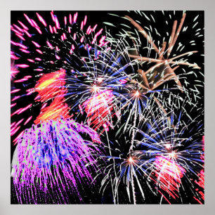 Affiche Affichage Fireworks