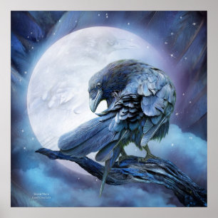 Affiche Affiche/copie d'art de lune de Raven