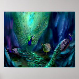 Affiche Affiche/copie d'art de tant de paons