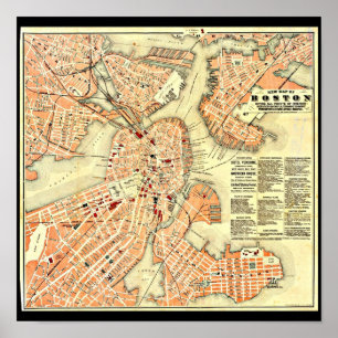 Affiche Affiche-Cru Boston Maps-22