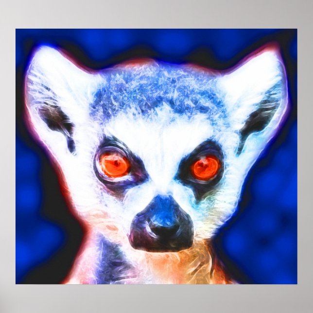 Affiche *affiche d'art Lemur* Spirit Imprimer (Devant)