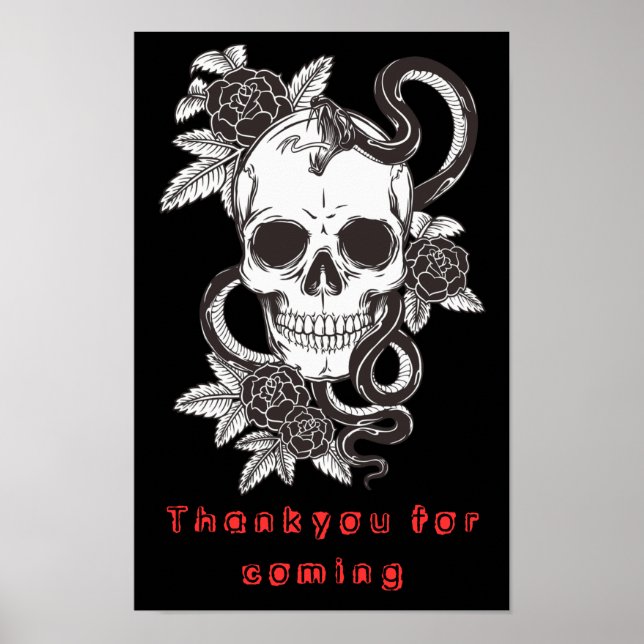 Affiche 🩸👻Affiche épouvantable d'Halloween (Devant)