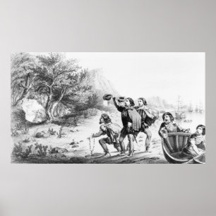 Affiche Affiche/impression "Amerigo Vespucci in America"