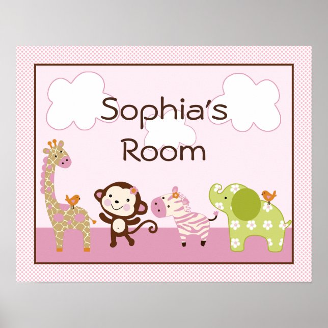 Affiche Affiche/Impression personnalisée d'animaux de la j (Devant)