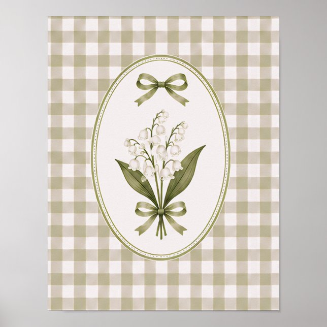 Affiche (AFFICHE) Muguet Coquette Arc Rustique  (Devant)