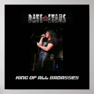 Affiche Affiche, noir/Roi gris Of All Badasses de Dave