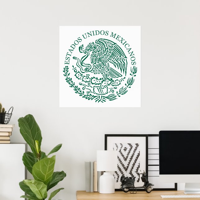 Affiche Afficher vos couleurs - Mexique (Bureau à domicile)