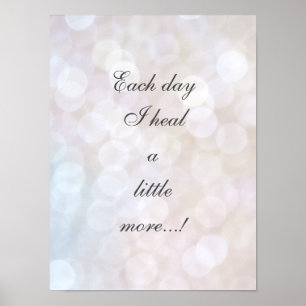 Affiche Affirmation de guérison