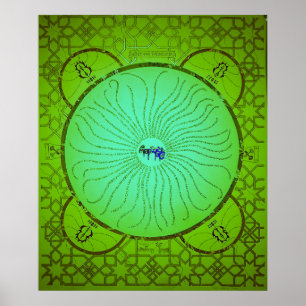 Affiche Affirmation Mandala