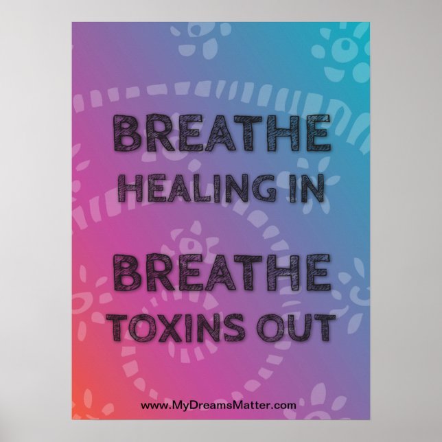 Affiche Affirmation Positive Manifest Santé corporelle par (Devant)