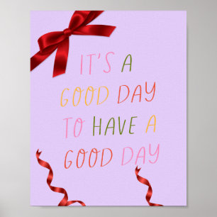 Affiche Affirmation Positive Murale Rose